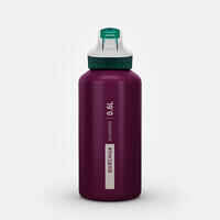 0.6 L aluminium flask with instant cap and pipette for hiking