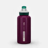 0.6 L kids’ alum. water flask 500 with instant cap, pipette & straw, for hiking