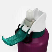 0.6 L kids’ alum. water flask 500 with instant cap, pipette & straw, for hiking