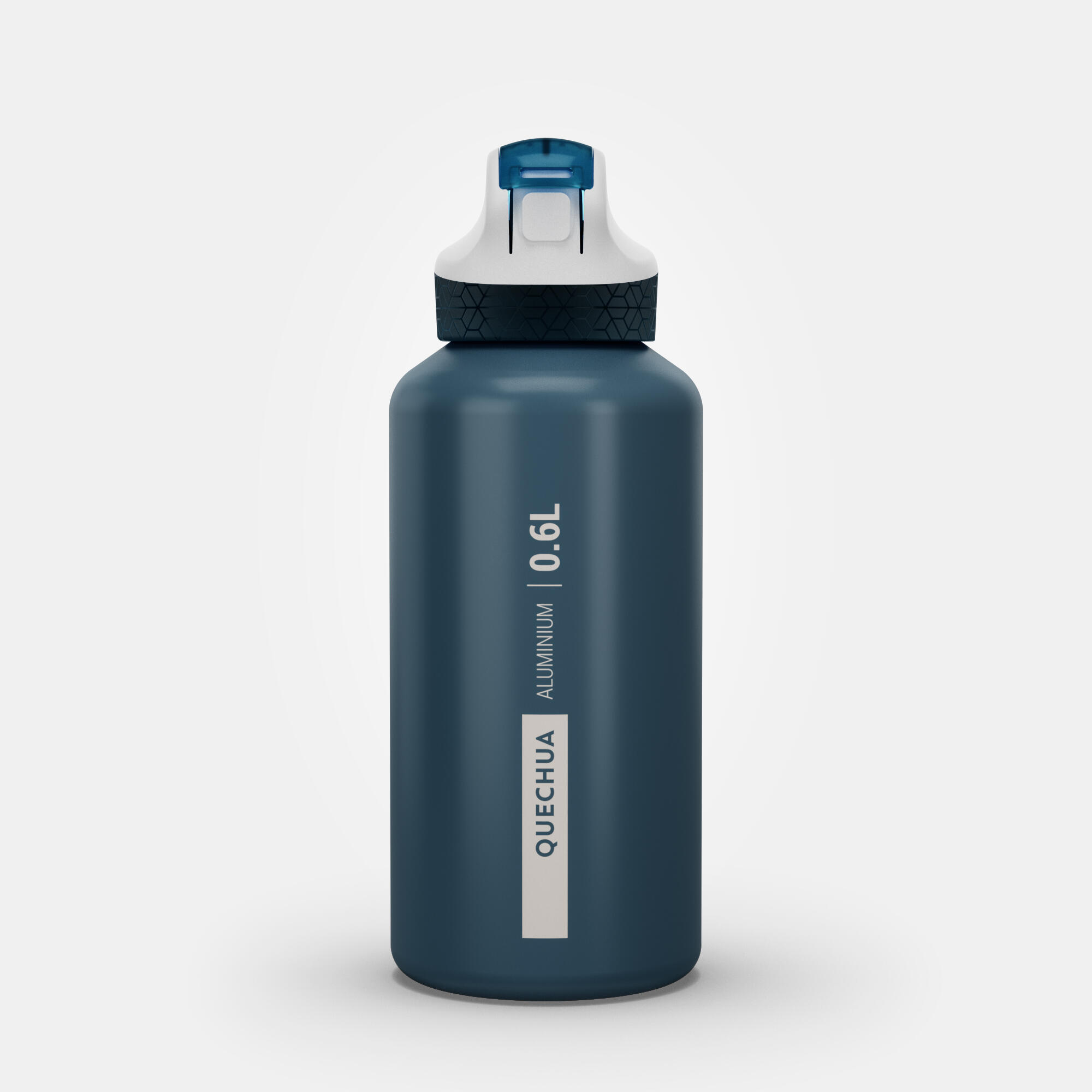 Aluminum Hiking Water Bottle - 900 Blue - QUECHUA