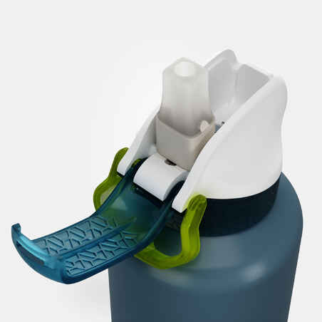 0.6 L kids’ alum. water flask 500 with instant cap, pipette & straw, for hiking