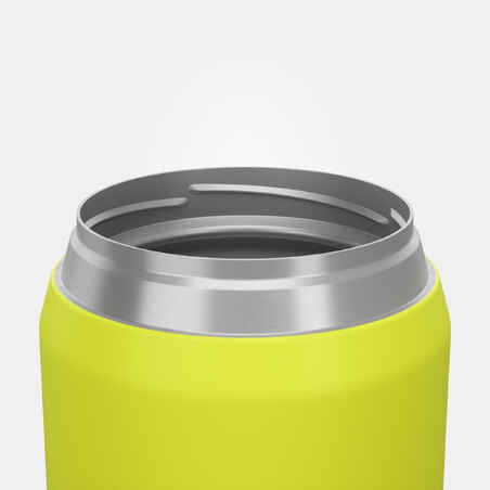 Stainless Steel Isothermal Food Box for Hiking MH500 0.5 L Yellow
