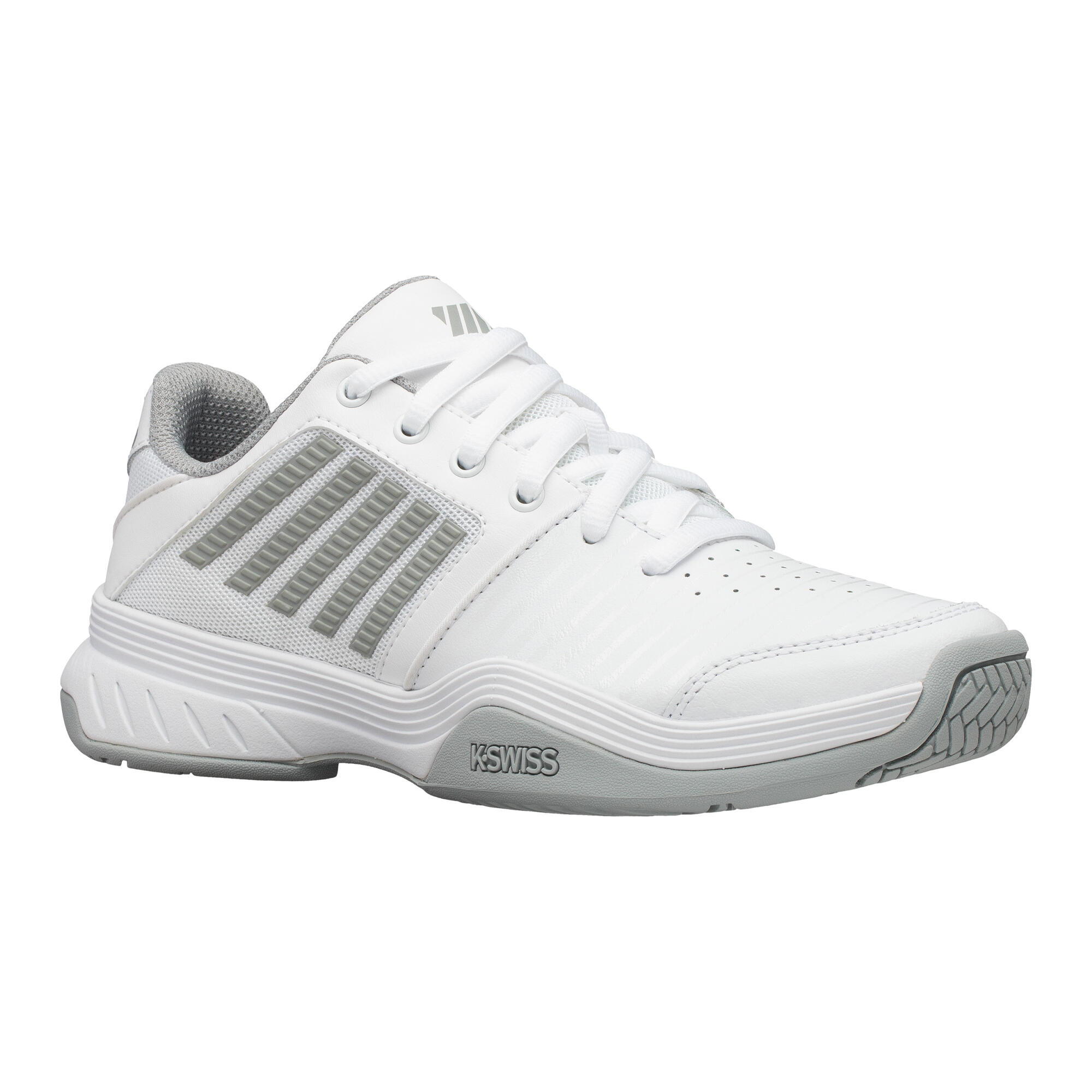 chaussure de tennis femme kswiss court express blanche terre battue - k-swiss