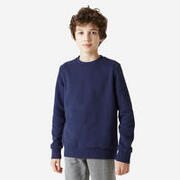 Kids' Crew Neck Brushed Jersey Sweatshirt - Navy Blue