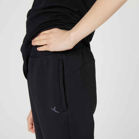 Kids' Unisex Breathable Cotton Jogging Bottoms 900 - Black