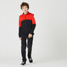 Kids' Breathable Synthetic Tracksuit S500 - Red/Black
