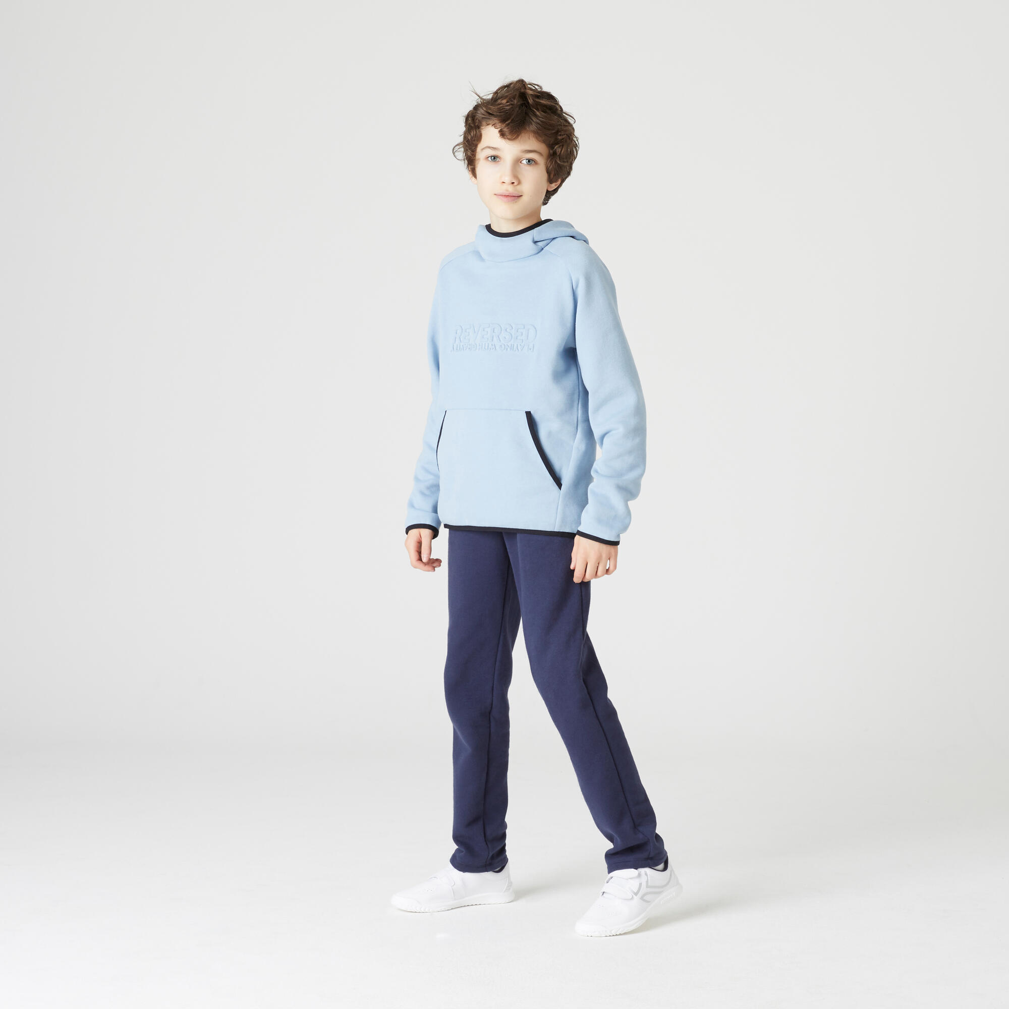 Kids' Warm Brushed Jersey Jogging Bottoms - Navy 5/6