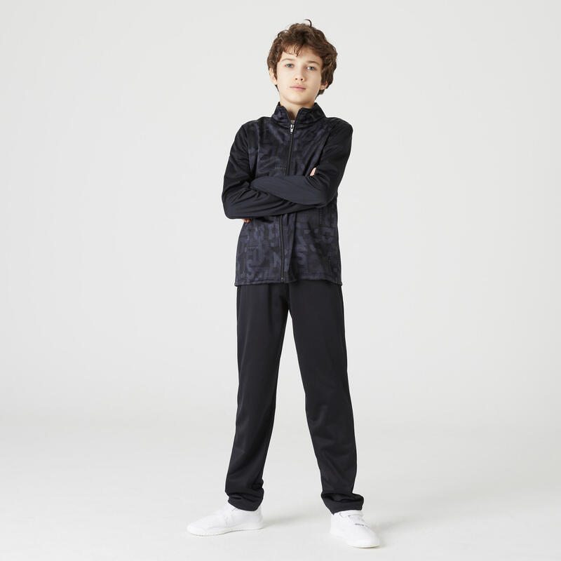 Survêtement enfant synthétique respirant - Gym'y bleu marine