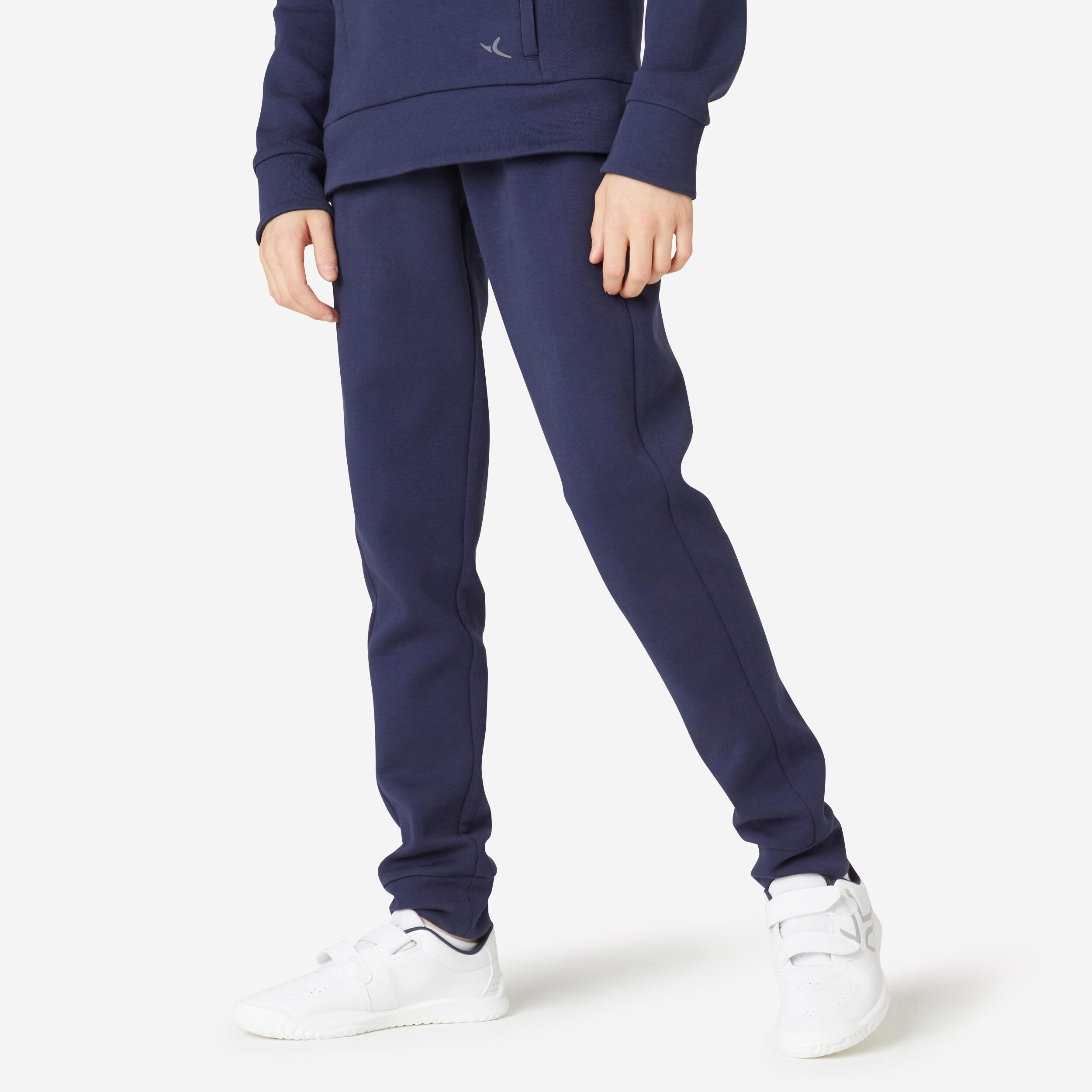 Kids' Breathable Cotton Unisex Jogging Bottoms 900 - Navy 1/8