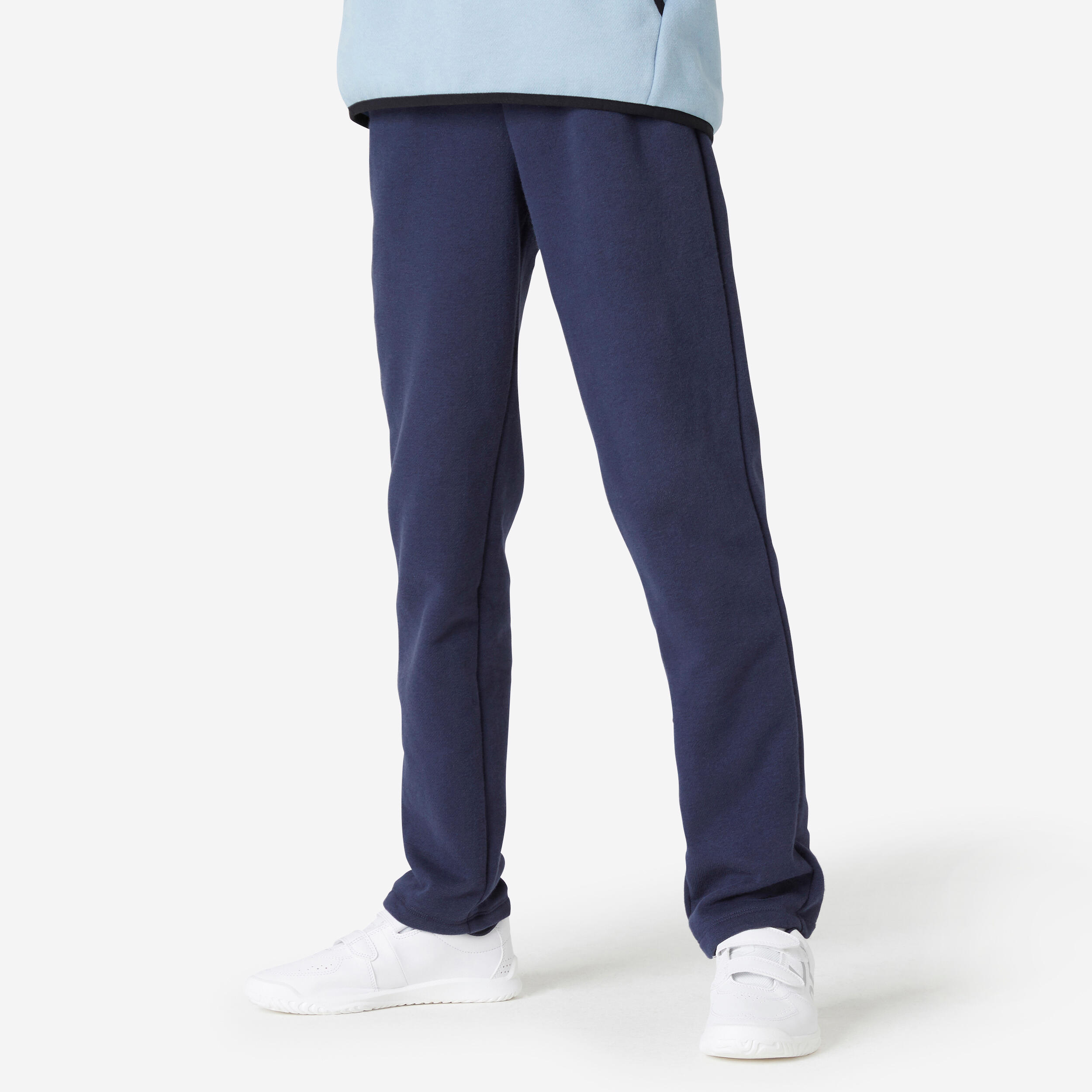 jogging garcon en molleton doux bleu pantalons garcon