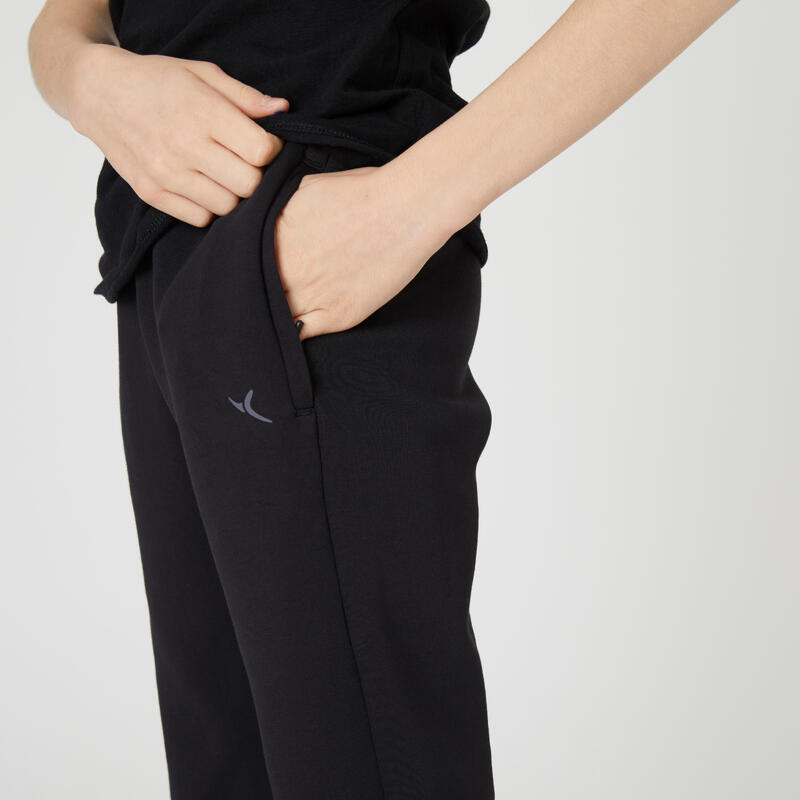 Pantalon de trening respirant 900 Educație fizică Negru Copii