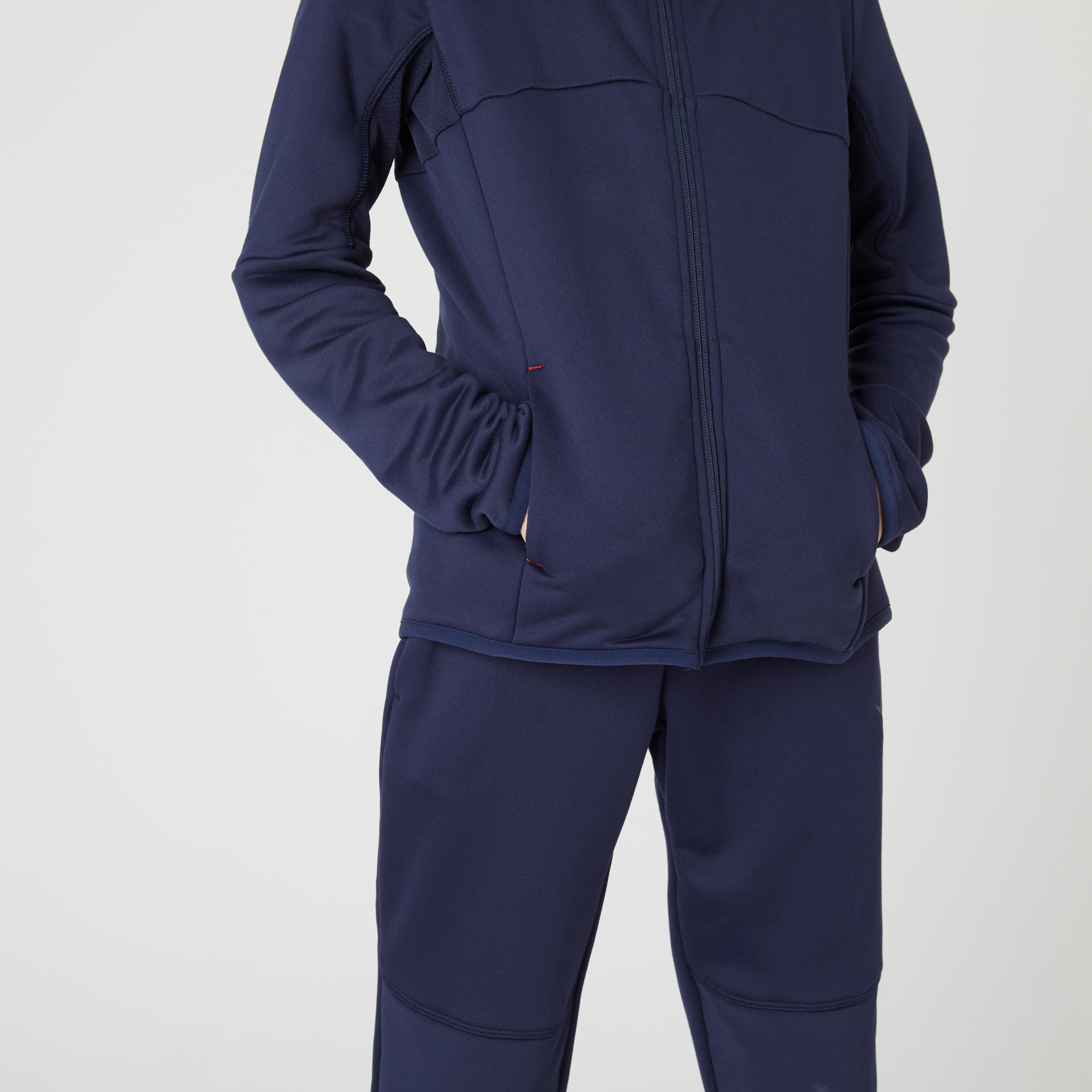 Breathable Synthetic Kids Tracksuit - S500 Navy