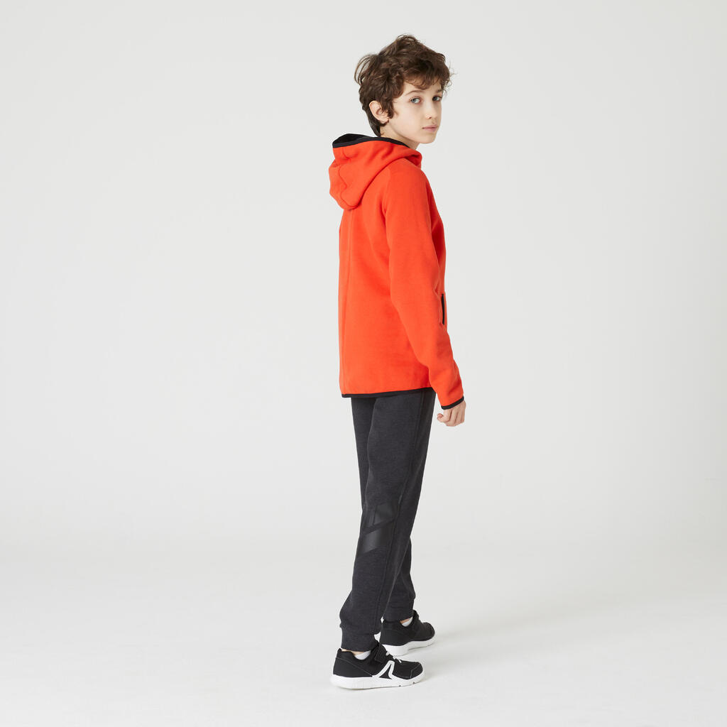 Boys' Warm Gym Hoodie 100 - Red