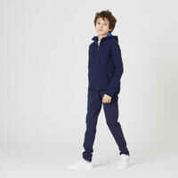 Kids' Breathable Cotton Unisex Jogging Bottoms 900 - Navy