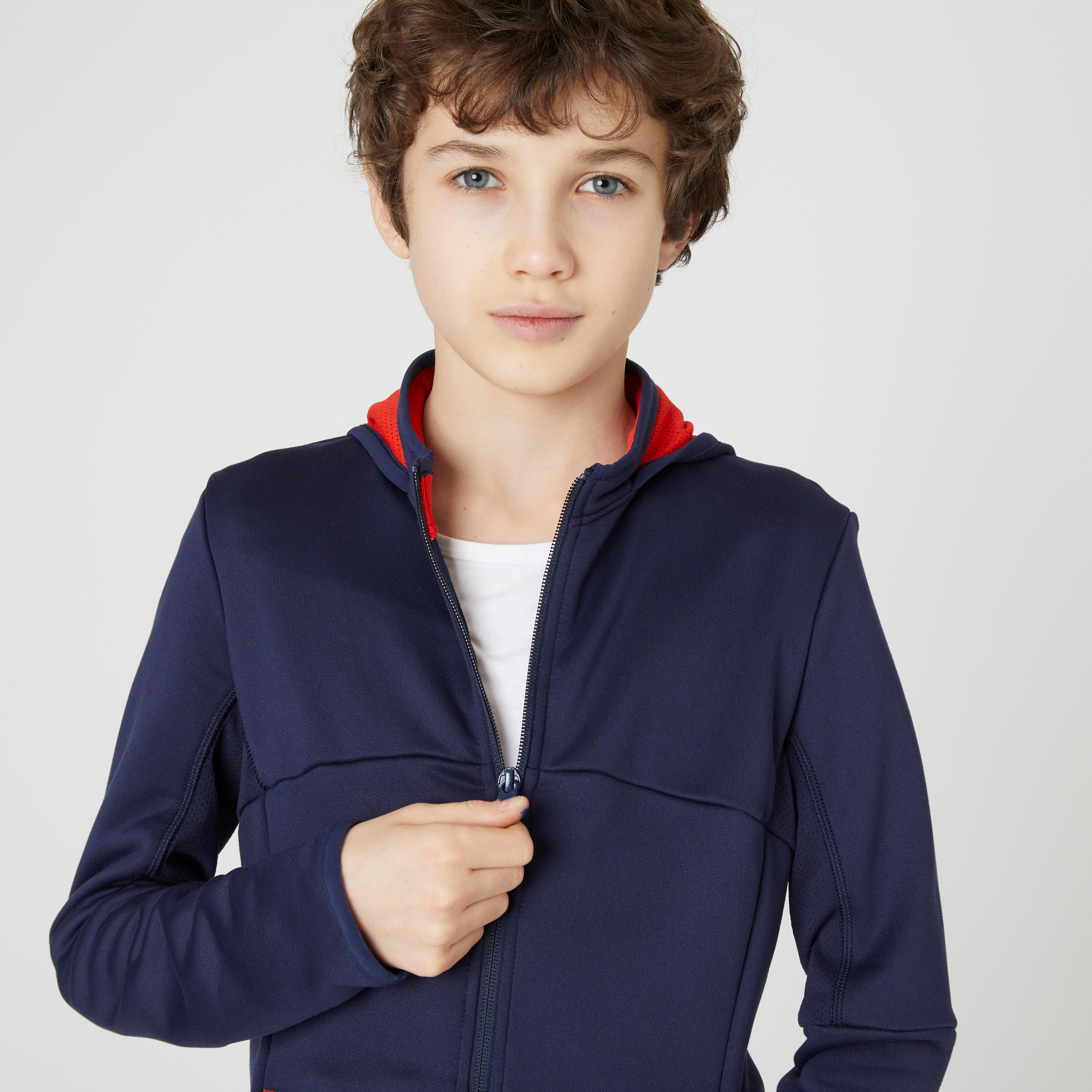 Breathable Synthetic Kids Tracksuit - S500 Navy