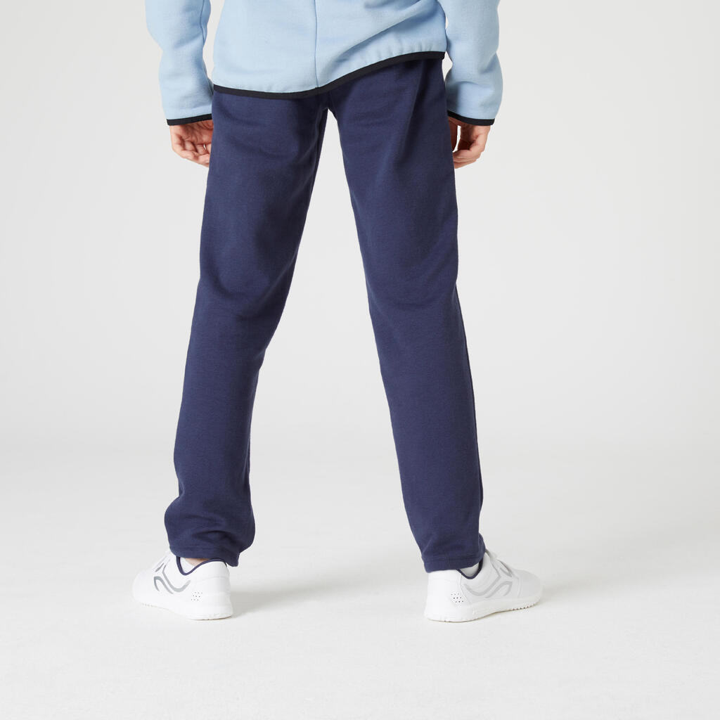 Kids' Basic Brushed Jersey Jogging Bottoms - Navy