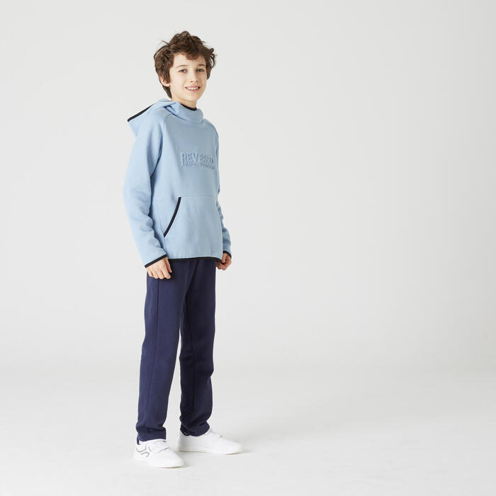 Pantalon De Jogging Slim Molleton Chaud 100 Garcon Gym Enfant Domyos Decathlon