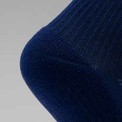 Kids' Socks AT 500 Mid 2-Pack - plain navy blue