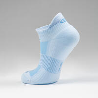 Kids' Athletics Invisible Socks AT 500 2-Pack - white and blue