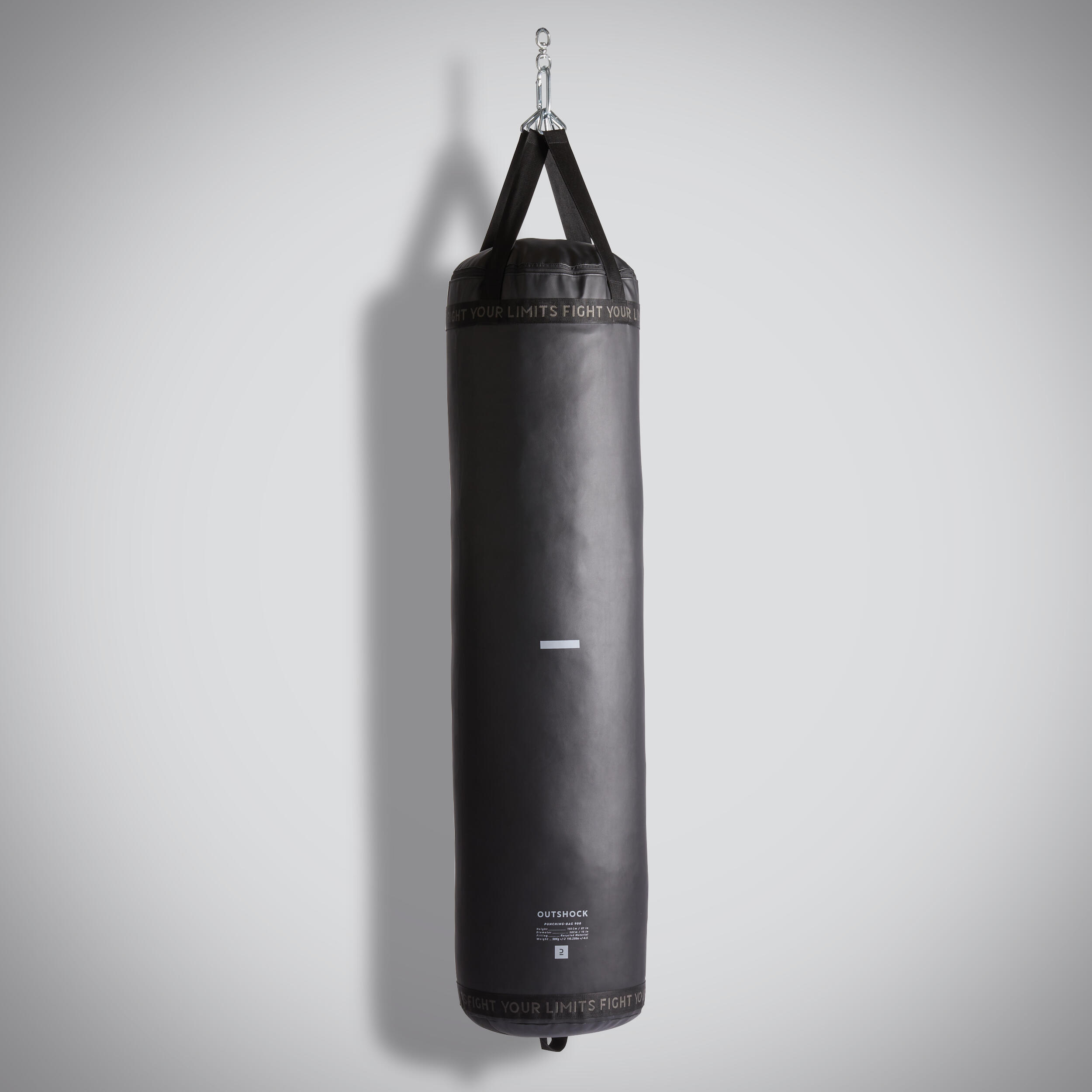 Saco de boxeo kick boxing pesado Outshock 900 negro 7/11