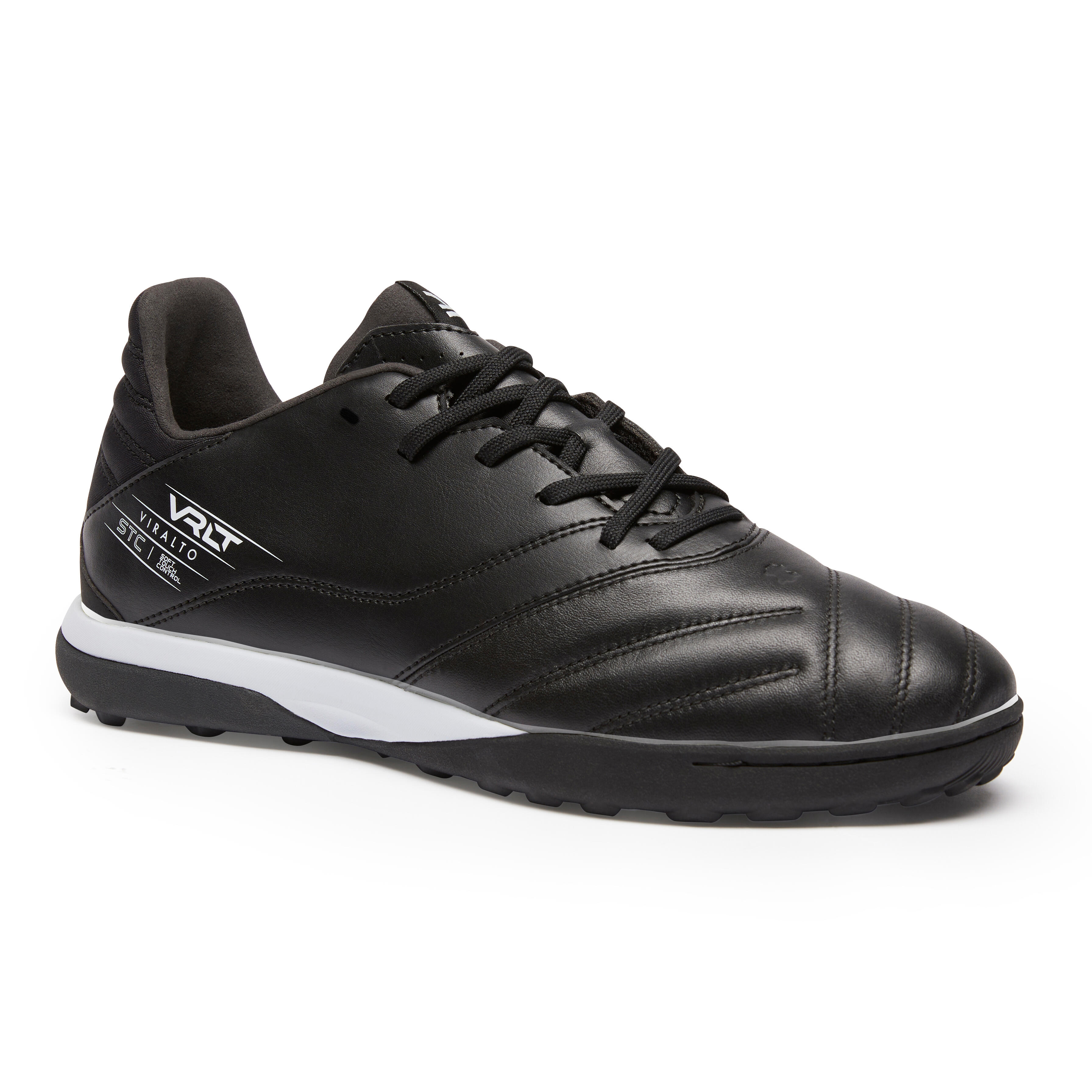 Botas de F tbol Viralto II Piel Turf Adulto Negro Decathlon