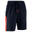 Kids' Football Shorts F520 - Navy/Neon Pink