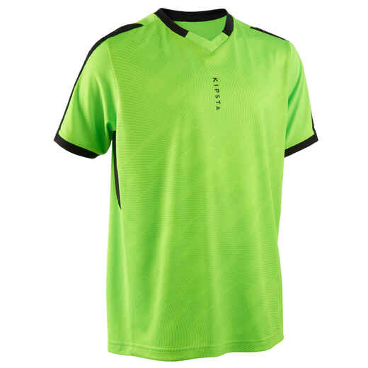 
      Kids' Short-Sleeved Football Shirt F520 - Neon Green
  