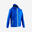 Kids' Football Zip-Up Rain Jacket T500 - Blue/Navy Blue