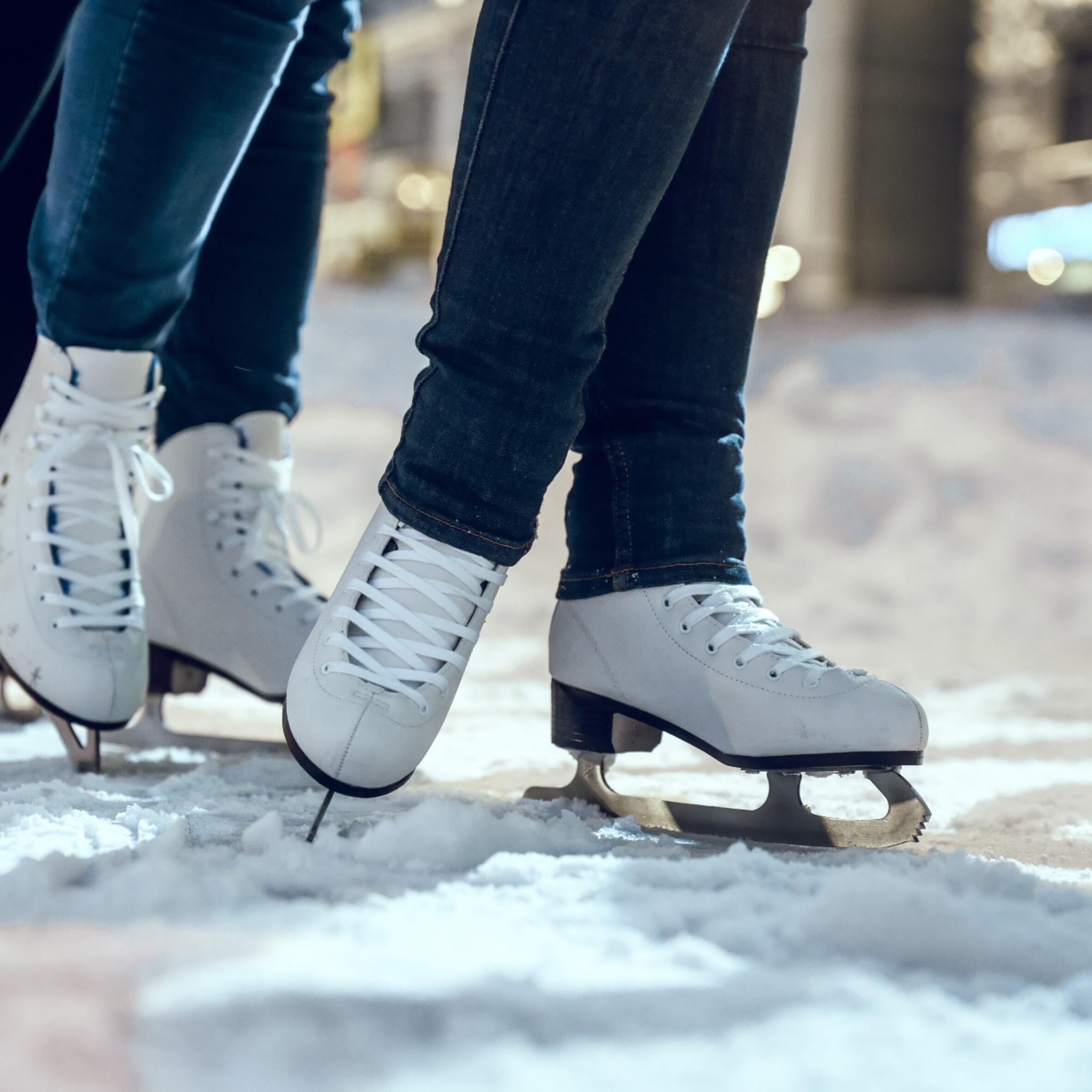 Patins à glace d'apprentissage – 100 blanc 6/6