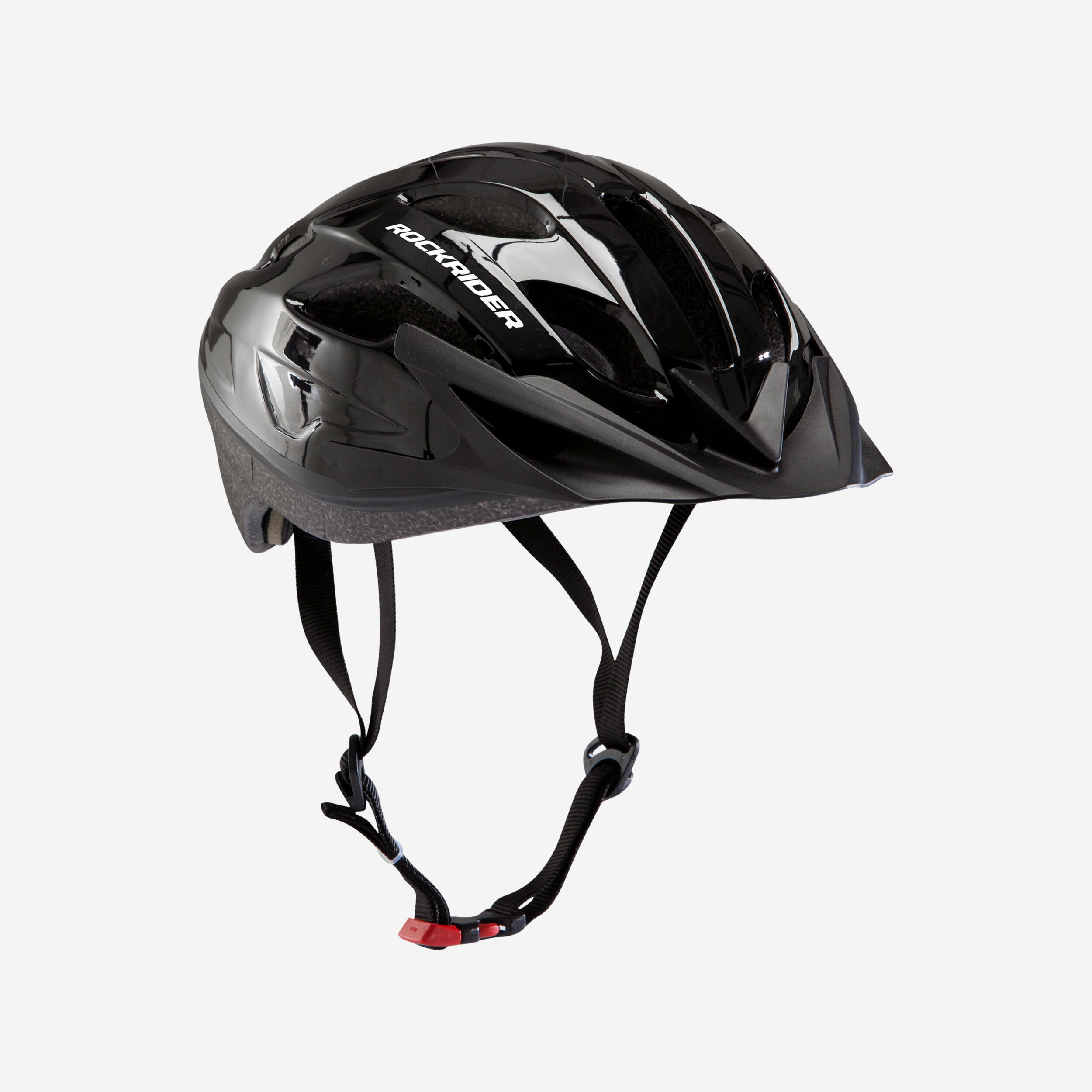 plain black bike helmet