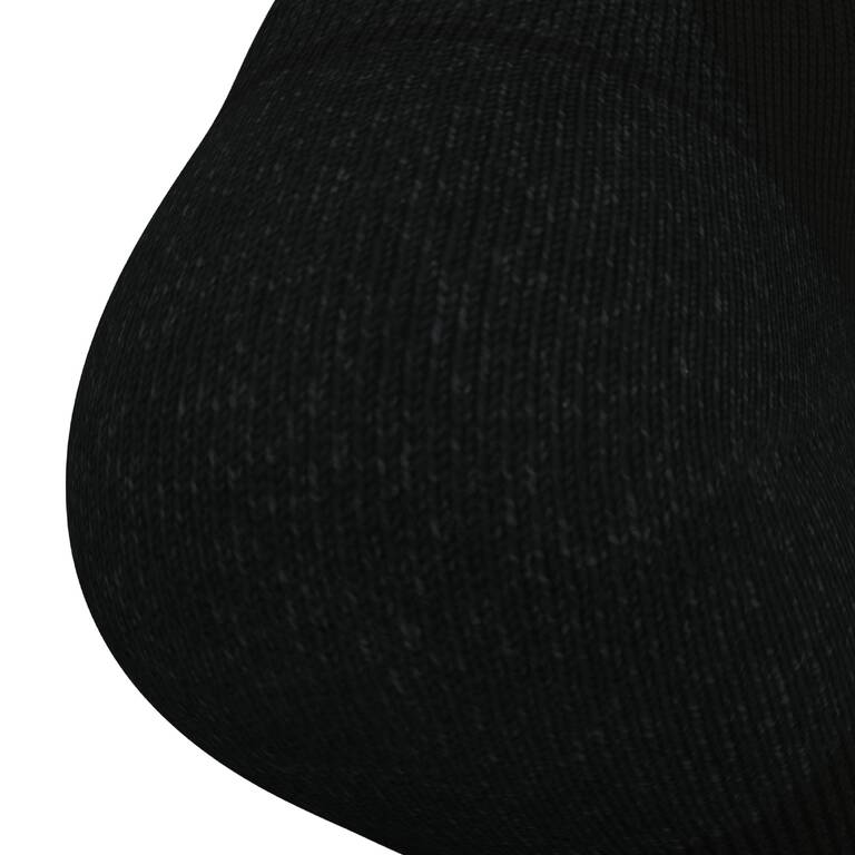 Kaus Kaki Lari Tebal Sedang Desain Ramah Lingkungan Run 900 - hitam