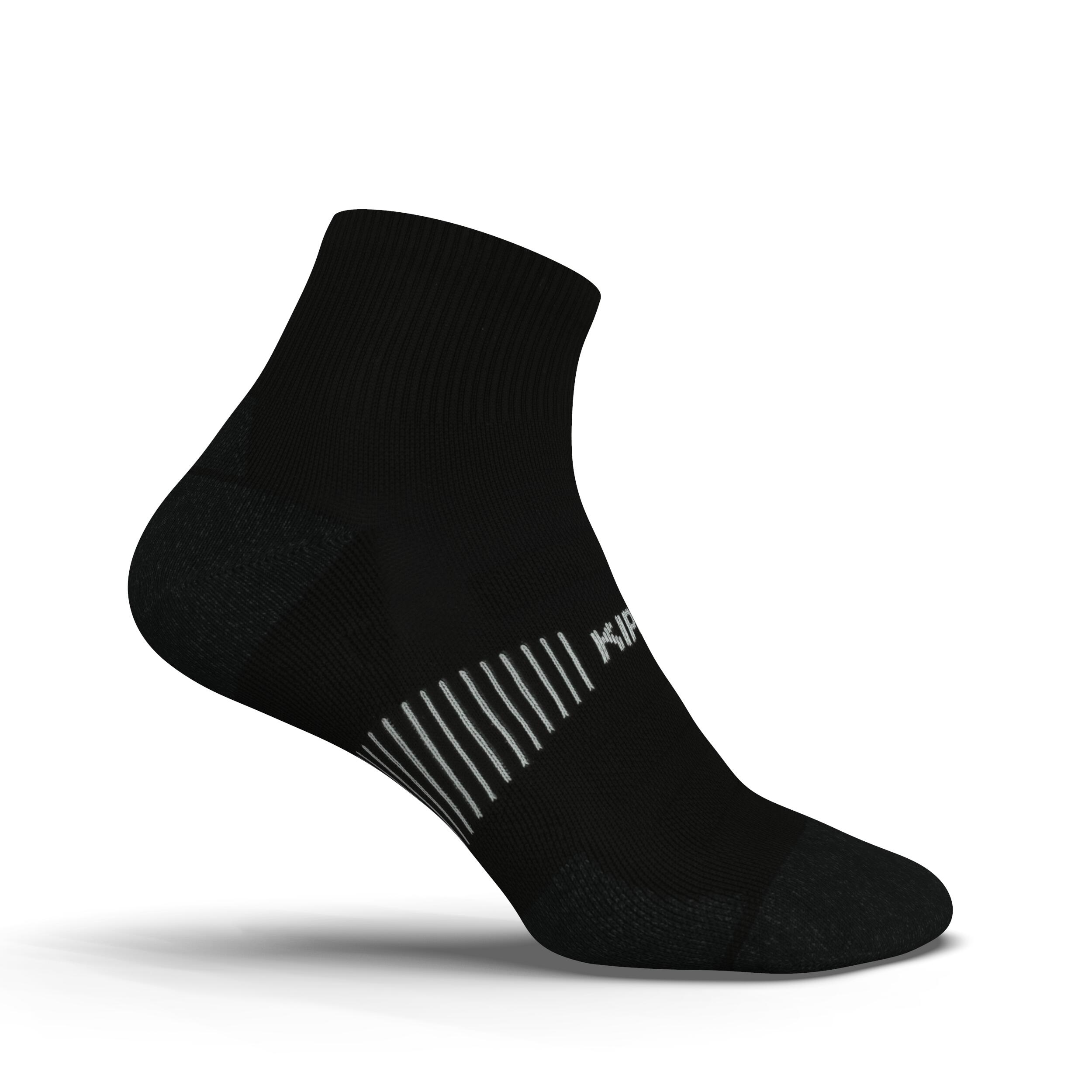 Mid Thick Running Socks - Run 900 - black, black, black - Kiprun - Decathlon