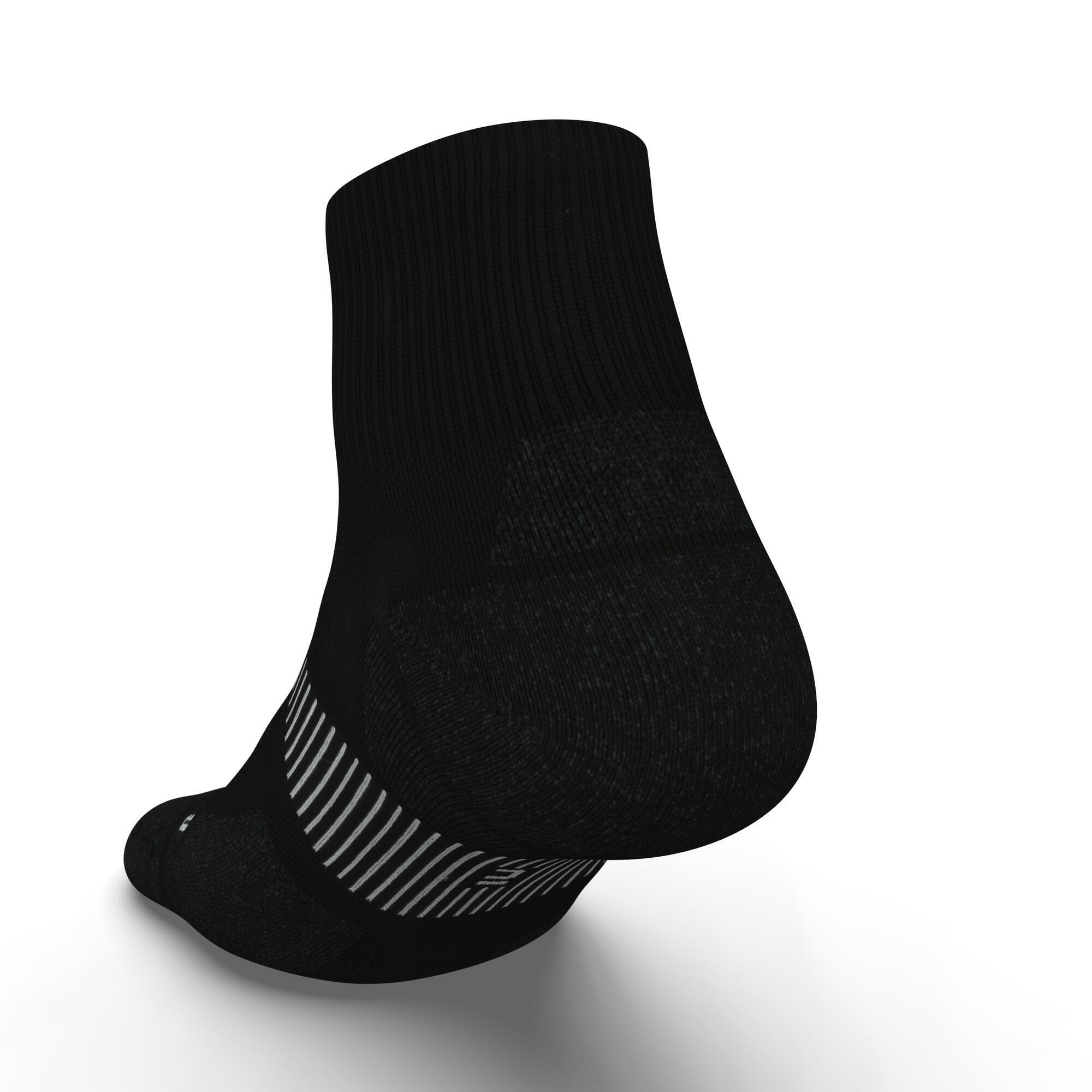 RUN900 THICK MID BLACK RUNNING SOCKS