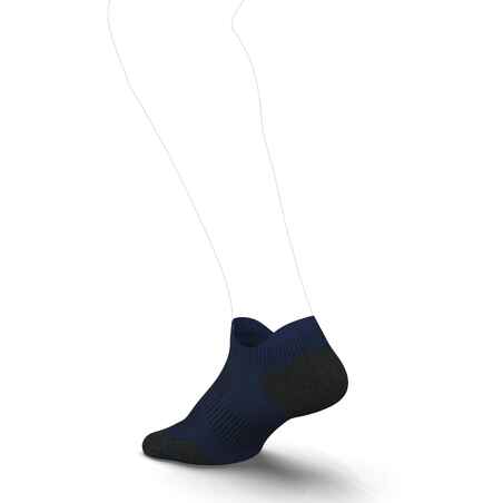 тънки чорапи тип терлик за бягане STRAP, сини