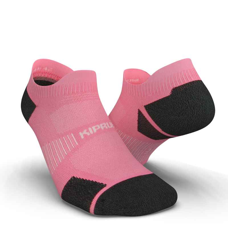 тънки чорапи тип терлик за бягане STRAP, розови
