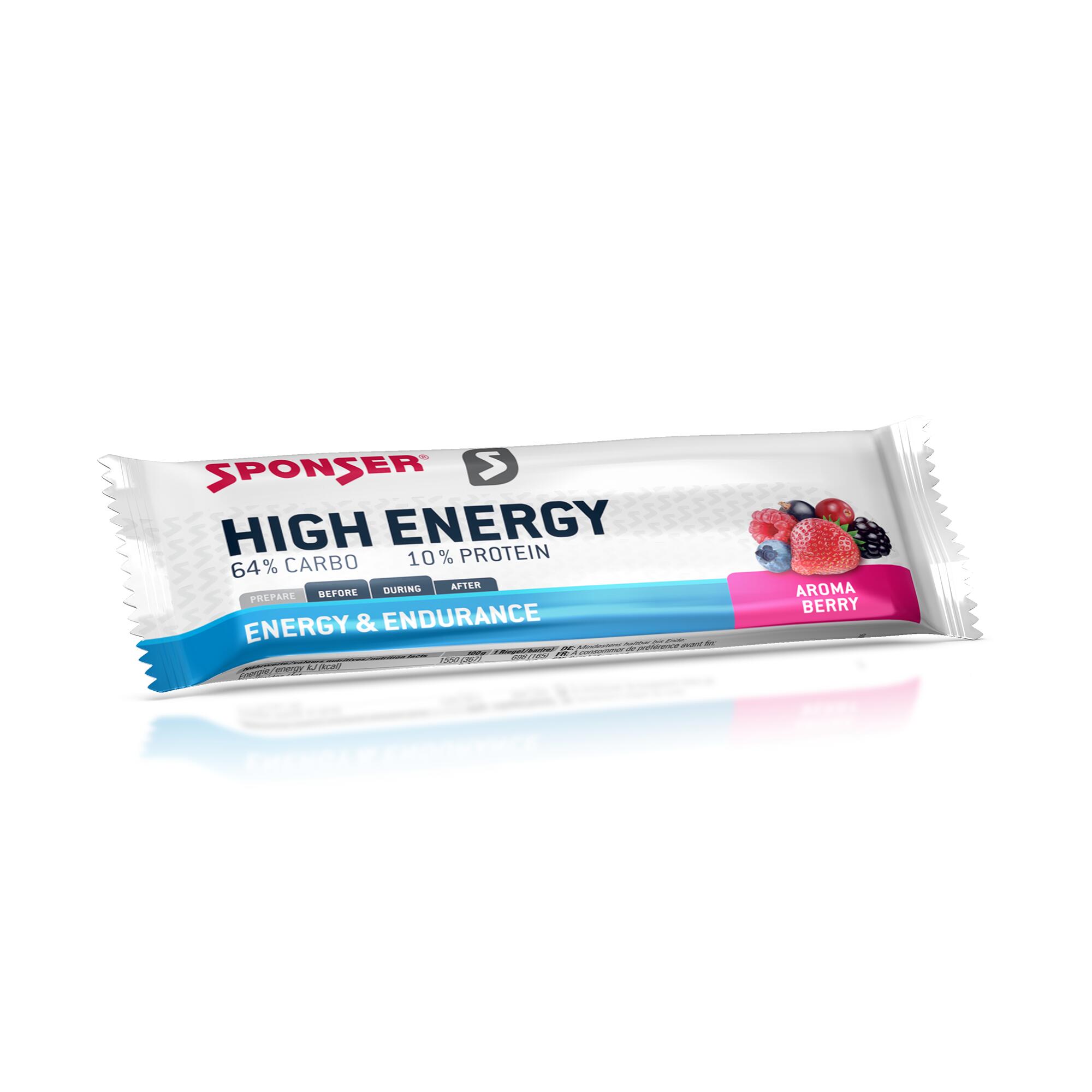 SPONSER Barretta High Energy Bar frutti rossi 45g