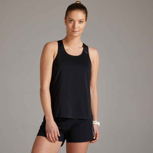 
      Women's Lightweight Running Tank Top KIPRUN Run 900 - black
  