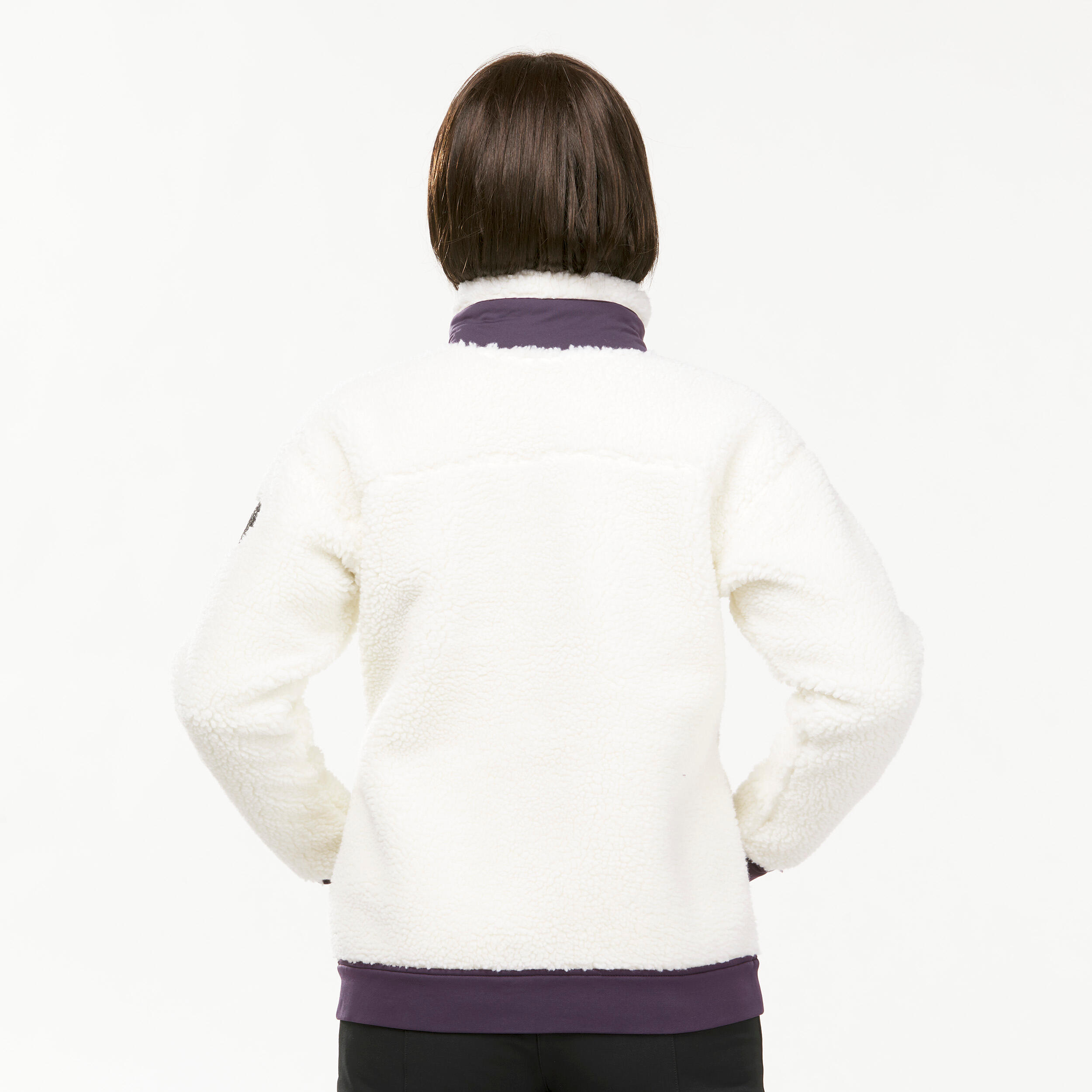 Women's Warm Fleece Hiking Jacket - SH500 ULTRA-WARM 4/5