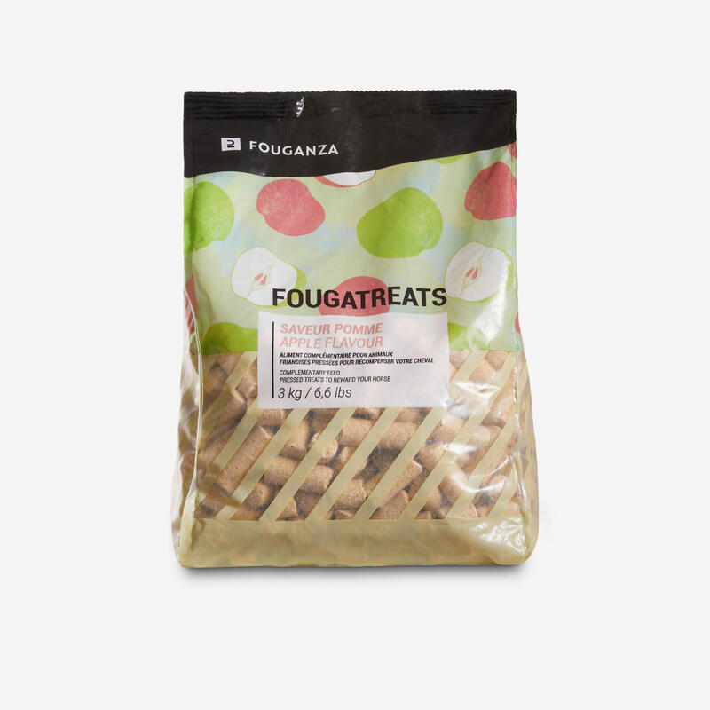 Friandises équitation cheval et poney FOUGATREATS POMME - 3 KG