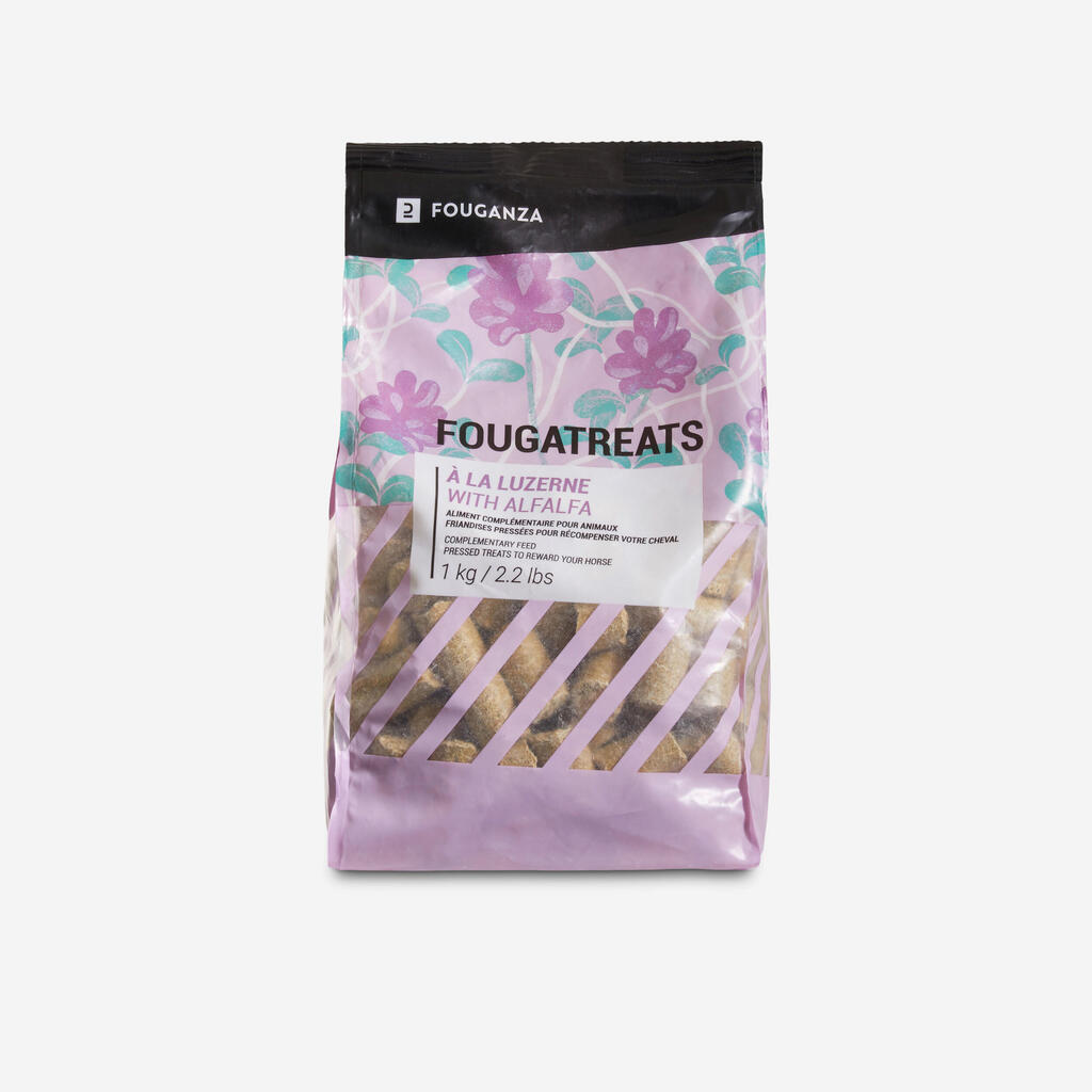 Hobuste/ponide maiustus Fougatreats, 1 kg, lutsern