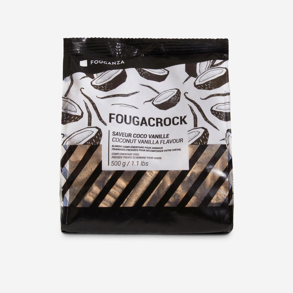 Fougacrock 500g Horse and Pony Treats - Vanilla/Coconut