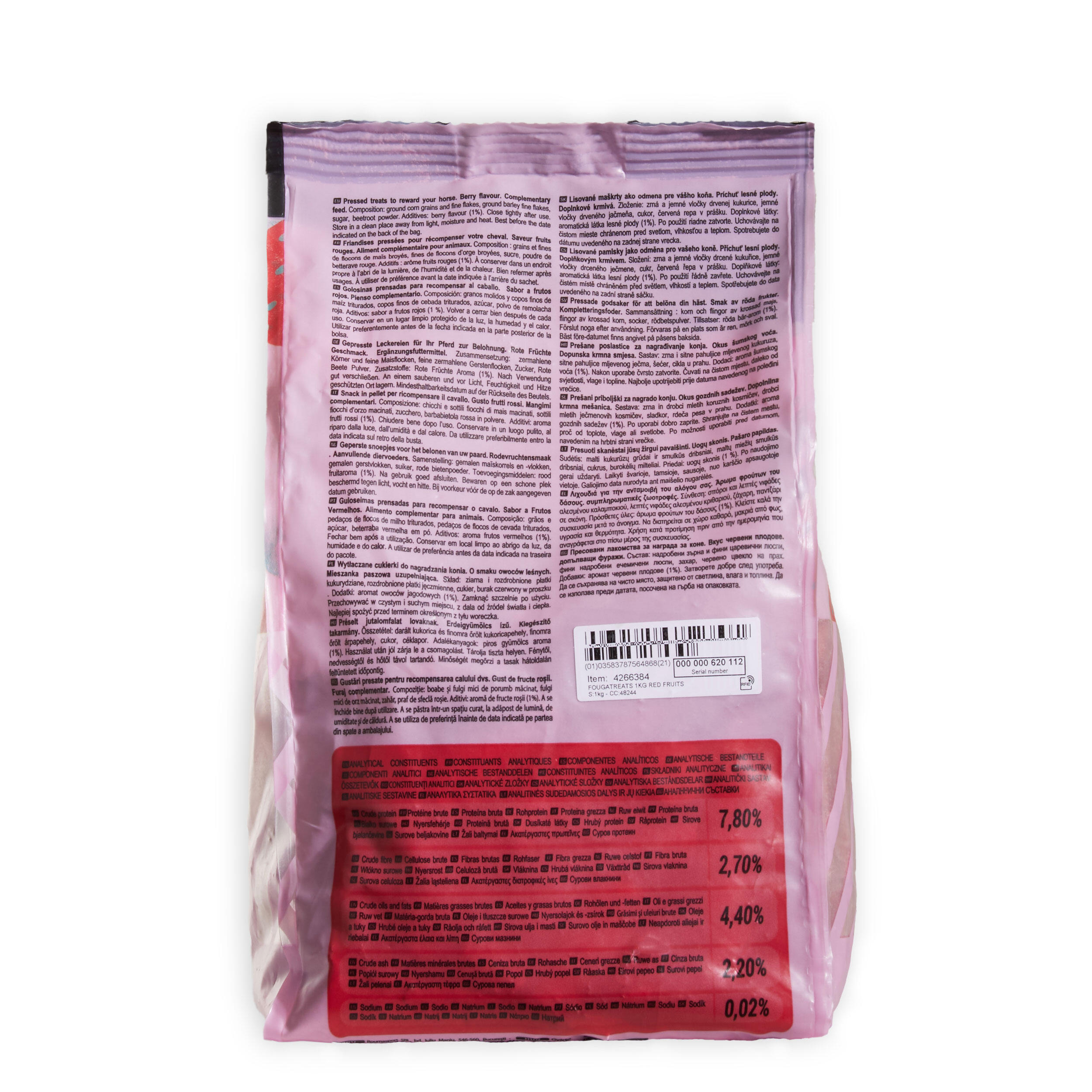 Horse Riding Treats For Horse/Pony Fougatreats 1kg - Red Berries 2/2
