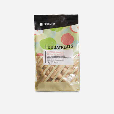 Skanukai žirgams ir poniams „Fougatreats“, 1 kg,  su obuoliais