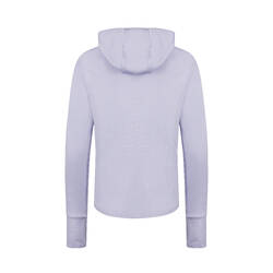 Women's running hooded jacket - Sun Protect light blue