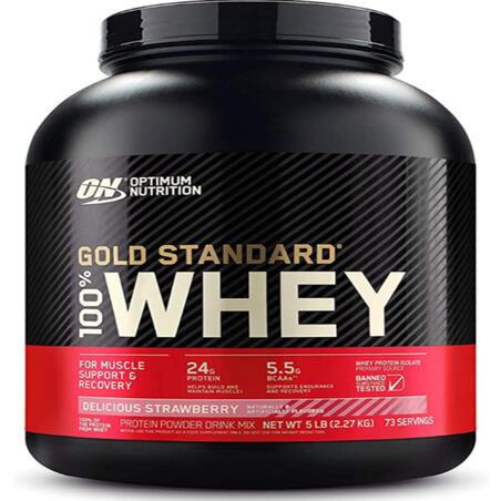 GOLD STANDARD 100% WHEY FRAISE 2,270kg