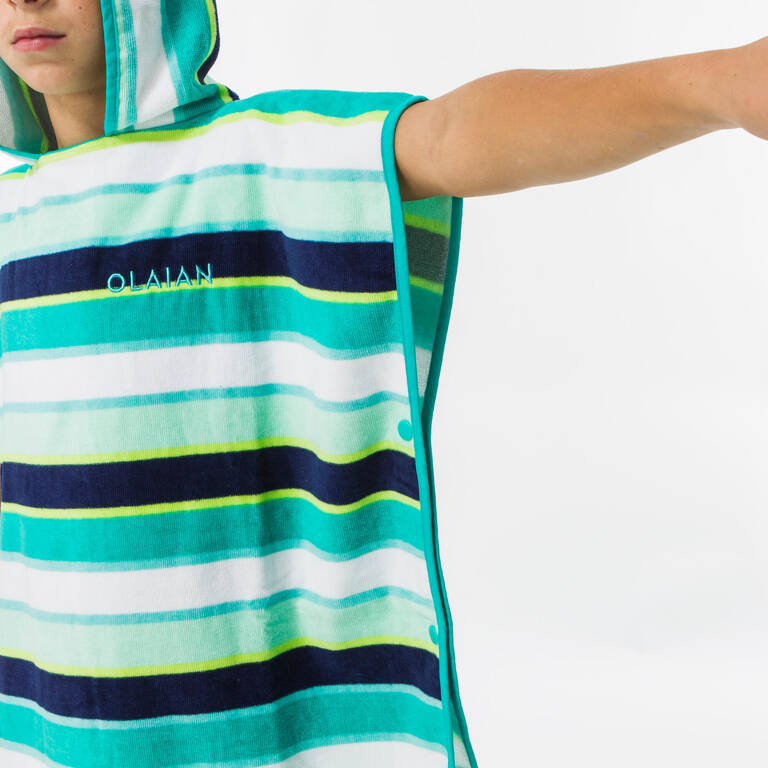 KIDS' SURFING PONCHO 500 (110 to 135 cm) Lines