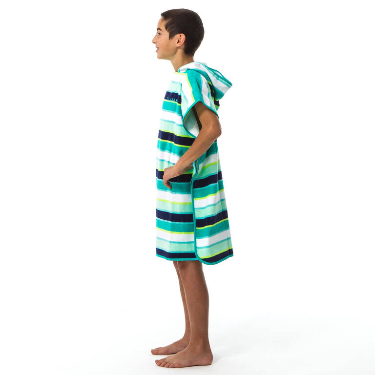 KIDS' SURFING PONCHO 500 (110 to 135 cm) Lines