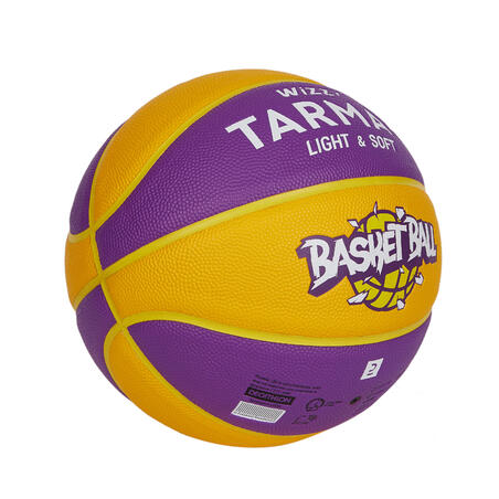 Kids' Size 5 (Up to 10 Years) Basketball Wizzy - Yellow/Purple