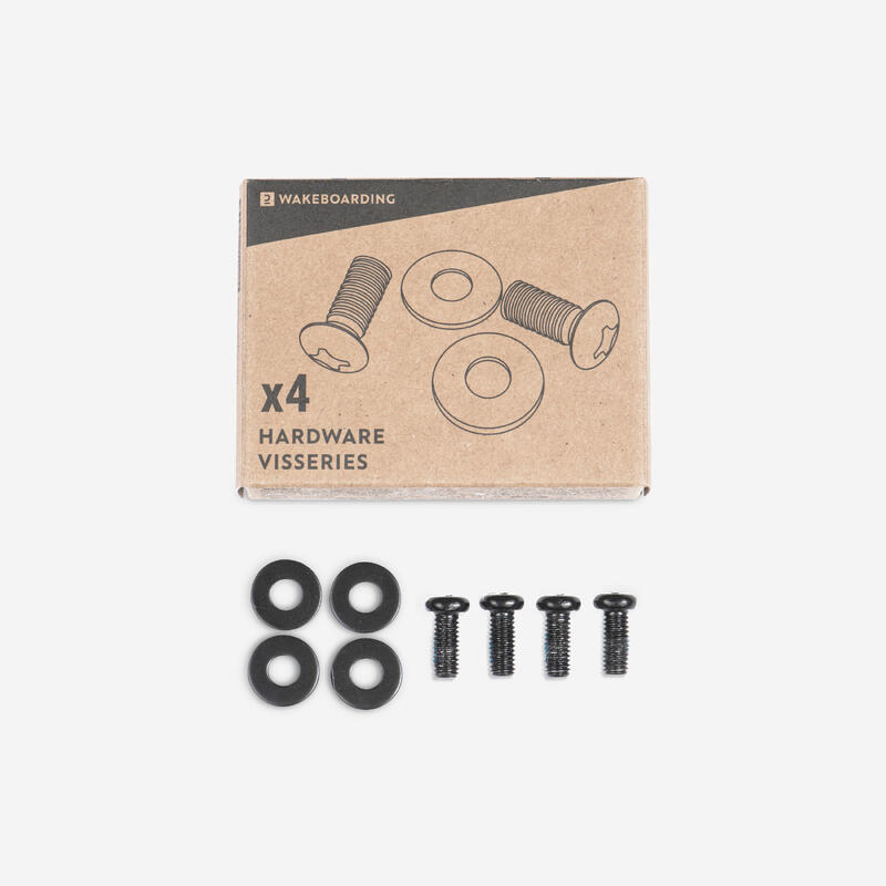 SET OF 4 M6 x 17 MM STAINLESSSTEEL SCREWS FOR WAKEBOARD 100 OPEN