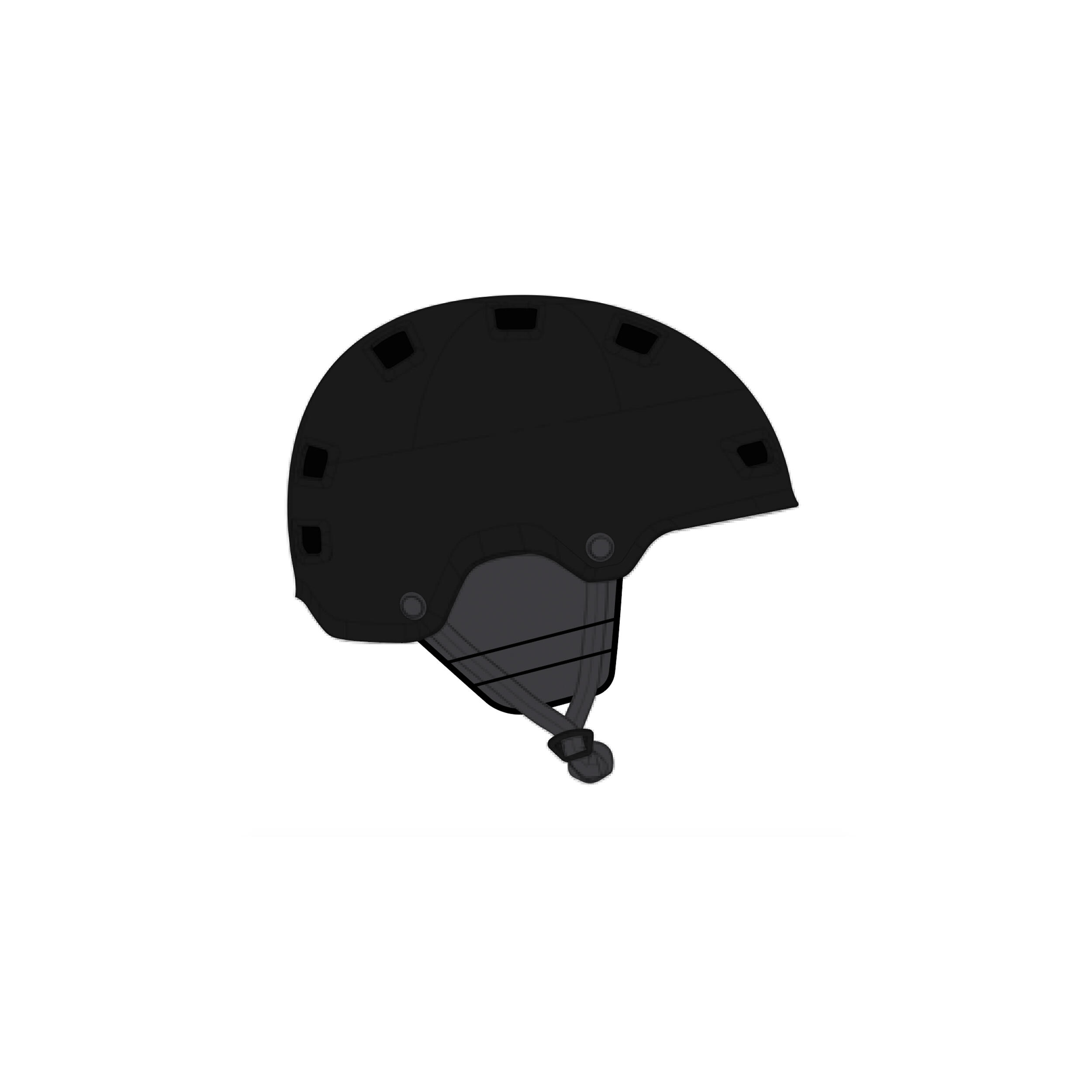 Capacete desportos aquáticos, kitesurf, wingfoil, wakeboard Adulto 100 preto 20/30